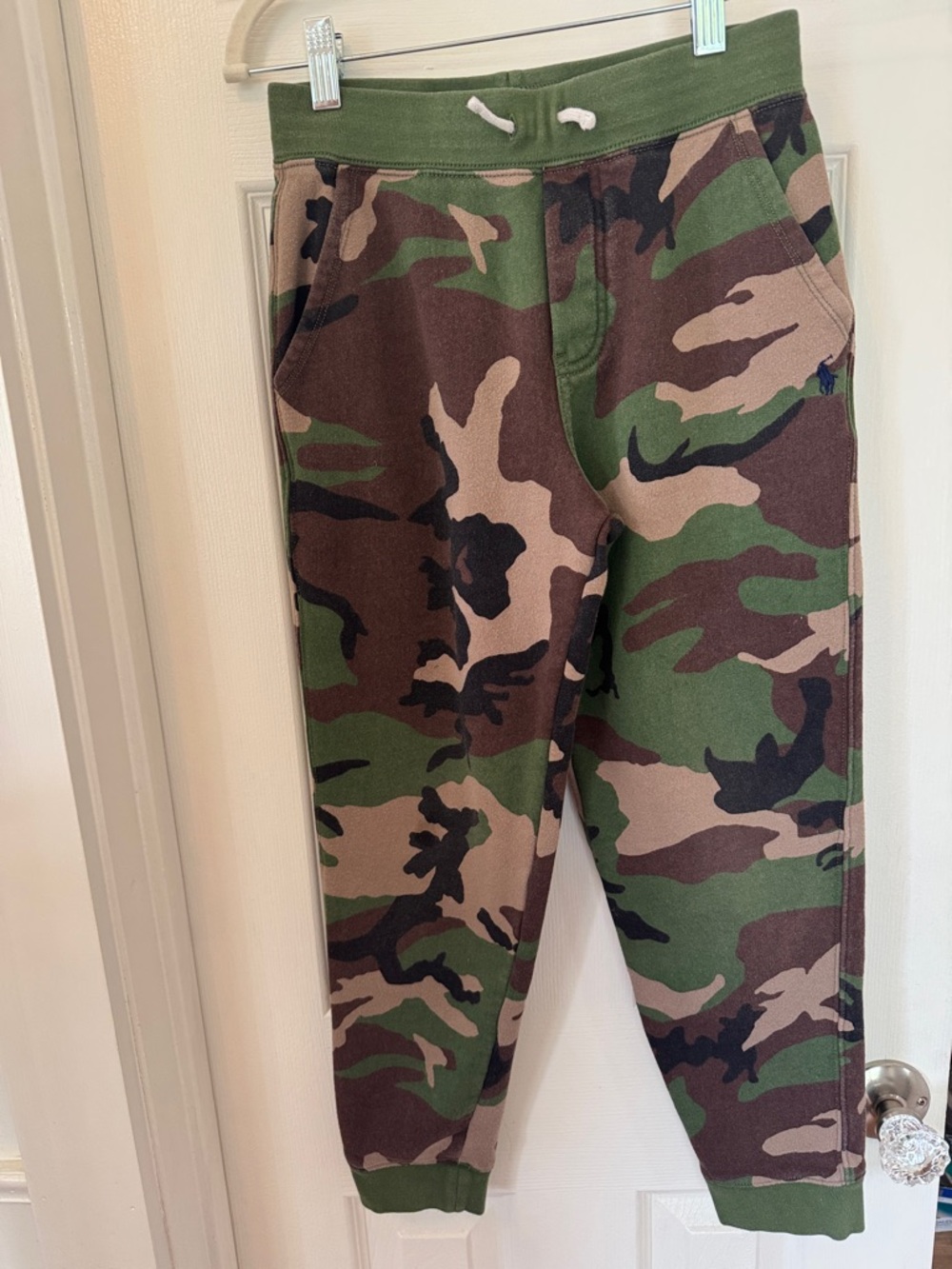 Polo Ralph Lauren- Boys Medium 10-12 Jogger Sweatpants - Green/Brown Camo